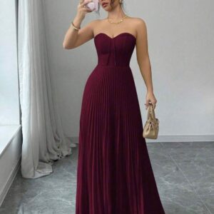 VESTIDO ELEGANTE BURDEOS