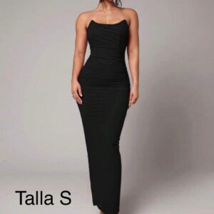 VESTIDO LARGO CEÑIDO