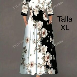 VESTIDO LARGO DE FLORES