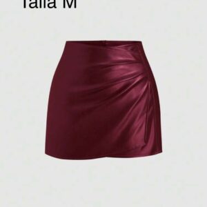 FALDA DE VINIPIEL TINTA