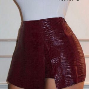 FALDA- SHORT BURDEOS