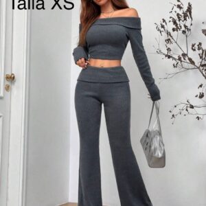 CONJUNTO GRIS OSCURO