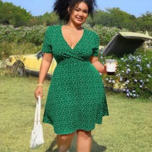VESTIDO VERDE PRIMAVERAL