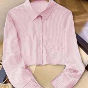 CAMISA RAYADA ROSA