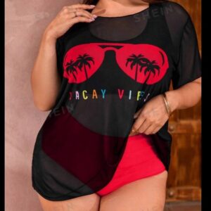 TRAJE DE BAÑO CURVY ROJO