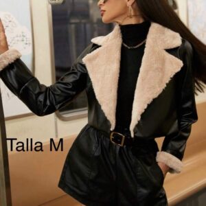 CHAMARRA NEGRA AFELPADA