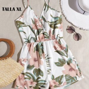 conjunto de short floreado