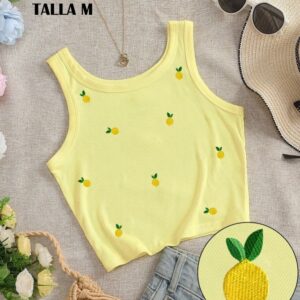 Blusa amarilla de limones