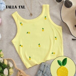 Blusa amarilla de limones