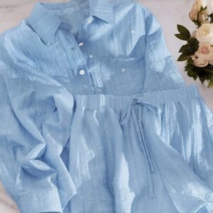 Conjunto azul pastel