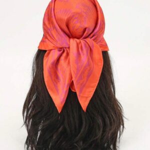Pañoleta naranja y rosa