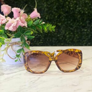 Lentes animal print amarillos