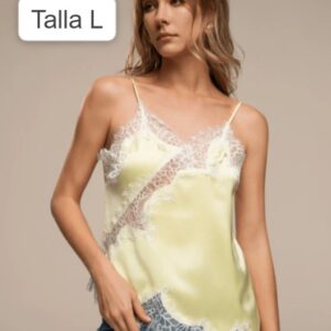 Blusa amarilla satinadas