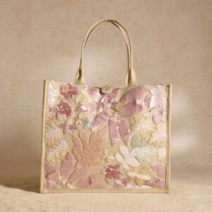 Bolsa rosa patel lentejuela