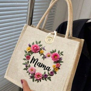 Bolsa de mama con flores